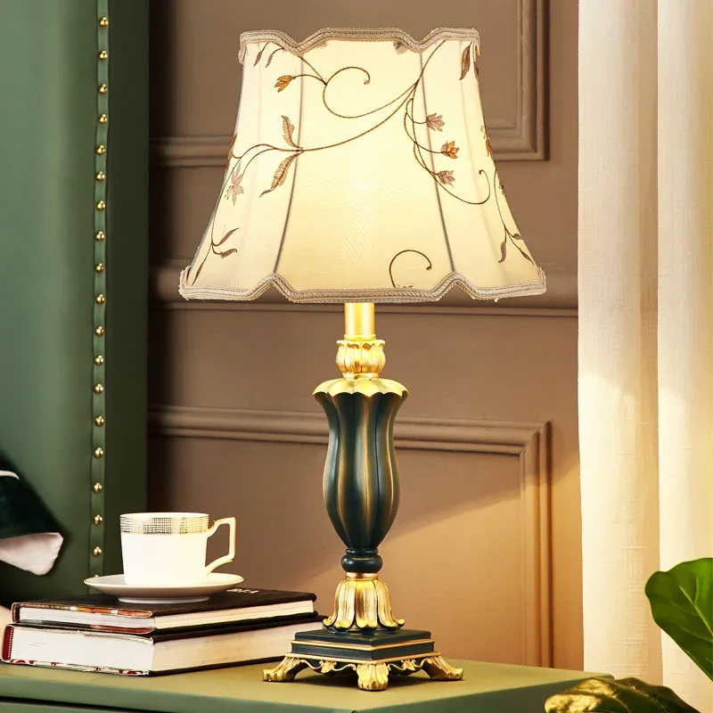 

Американская минималистичная настольная лампа, спальня, прикроватная тумбочка, креативный современный сельский ретро-домашний кабинет, свадебная комната, гостиная, теплый l