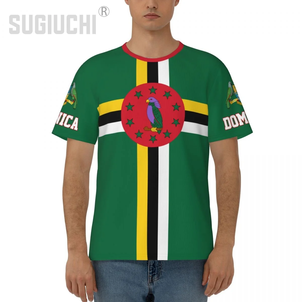 Unisex Nation T-shirt Dominica Flag Dominican T-shirts jersey For Men Women Soccer Football Fans Gifts Custom clothes tee