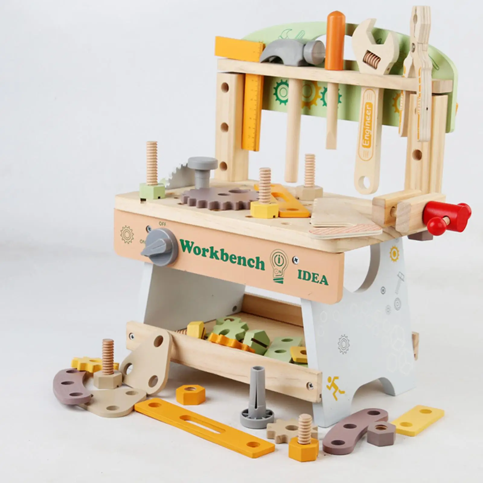 Banc à outils pour enfants, jouet d'assemblage de vis et d'écrous pour enfants, filles et garçons