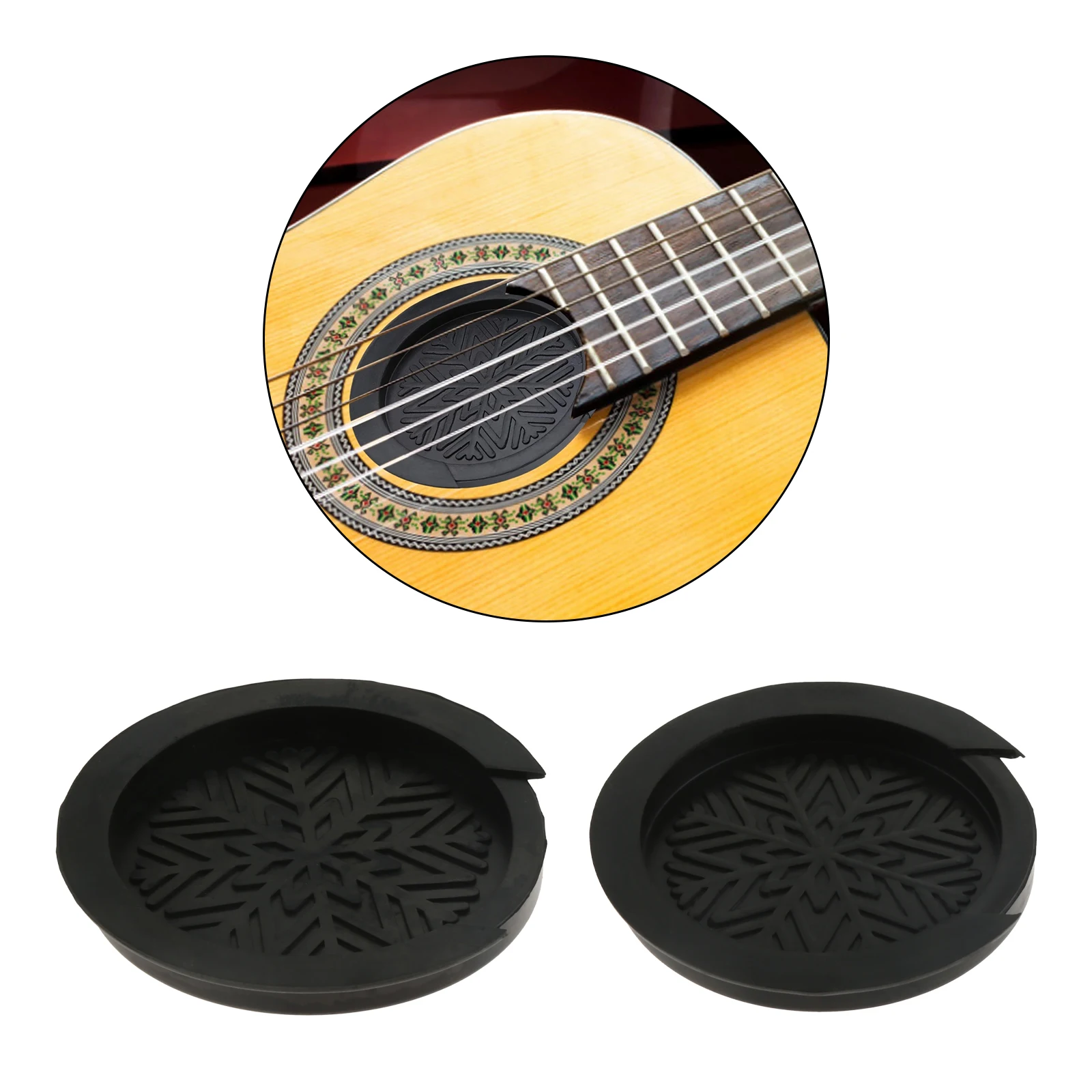 38/39inch or 40/41inch Silicone Acoustic Classic Guitar Feedback Buster Sound Hole Cover Buffer Block Stop Plug Guitar Parts 1pc