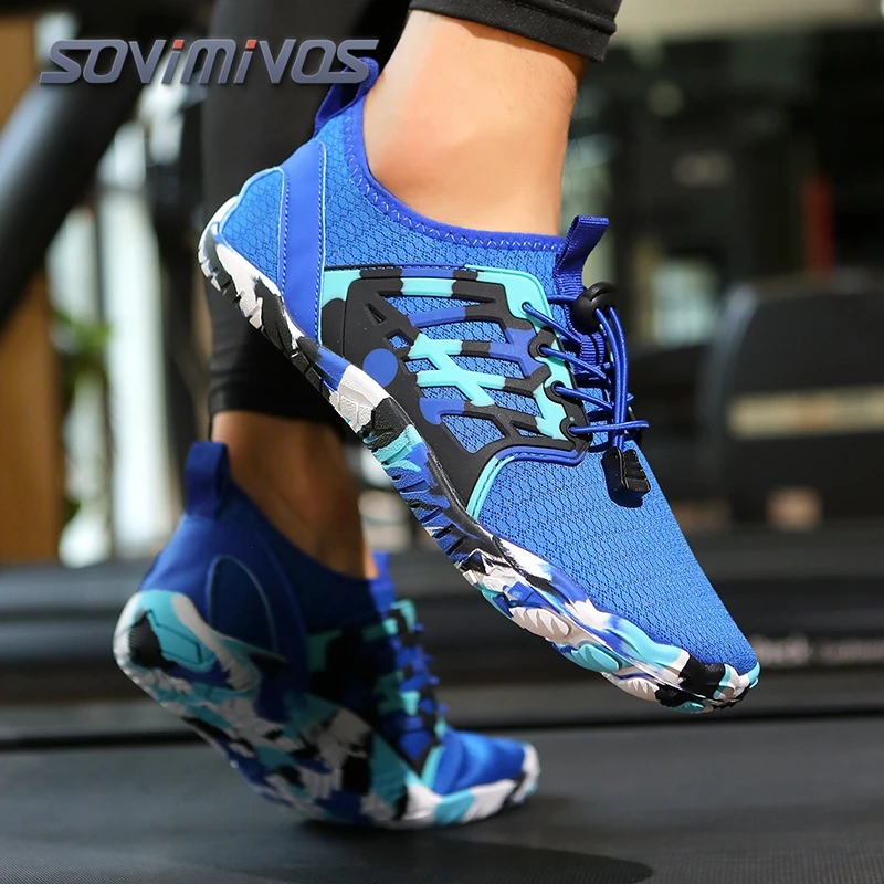 

Men's Trail Running Shoes, Lightweight Athletic Zero Drop Barefoot Shoes Non Slip Outdoor Walking Minimalist Shoes for Women Man