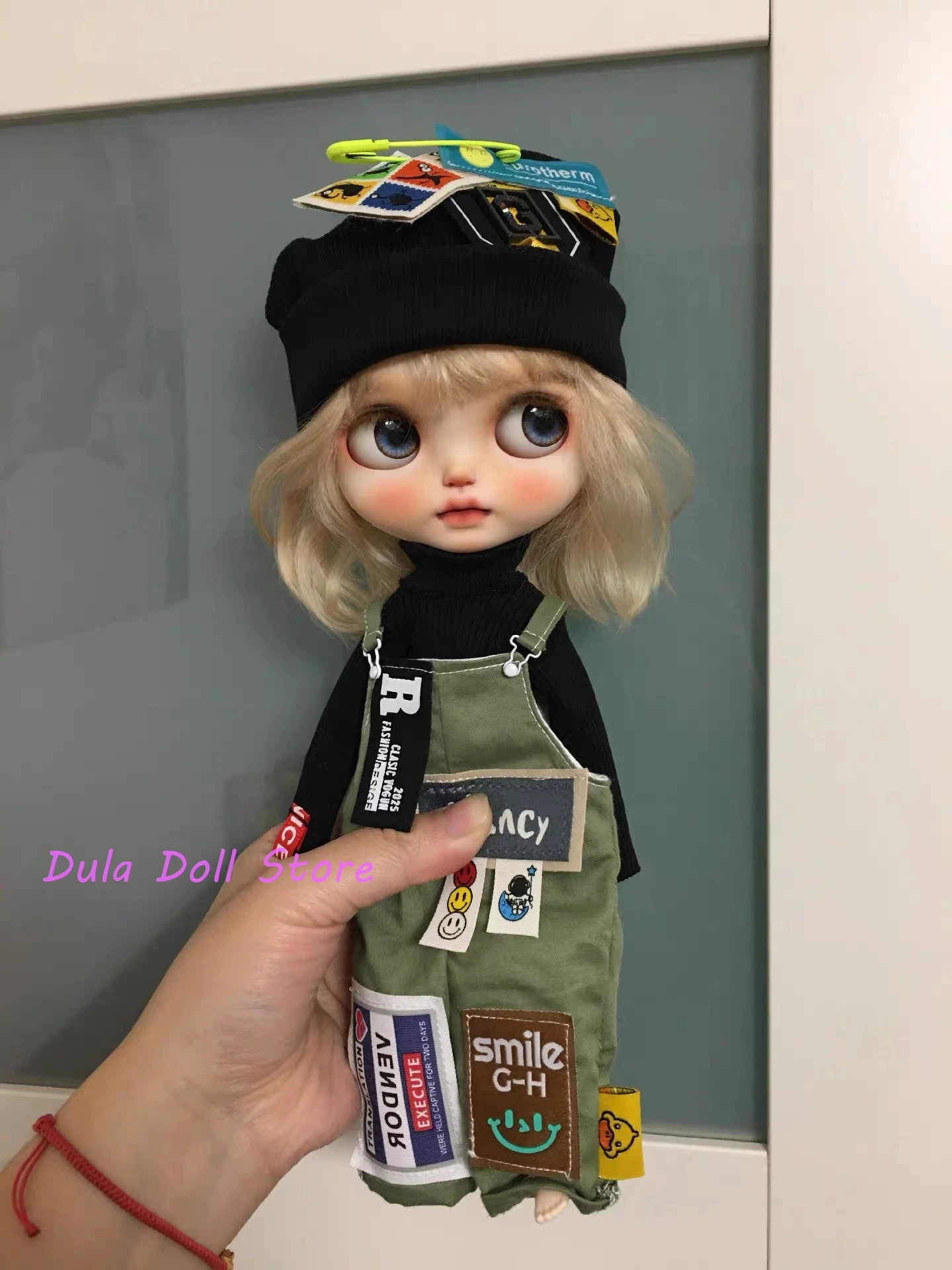 ป้ายชุดเดรสตุ๊กตา Dula: ob24สีเขียวกางเกงปั่นจักรยาน Blythe ob22 azone licca Icy jerryb 1/6ตุ๊กตา BJD