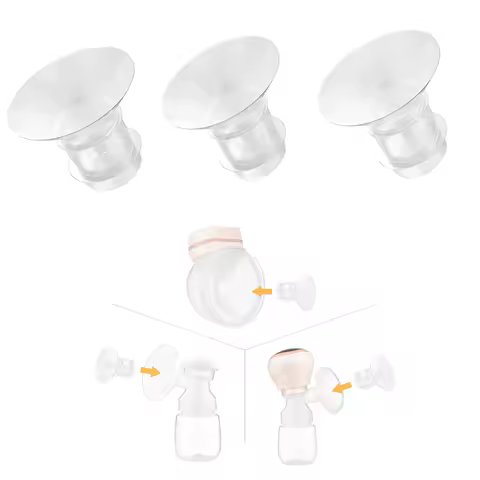 17mm 19mm 21mm Breast Milk Pump Flange Inserts Breast Converter Practical Breast Pump Replacement Accessories