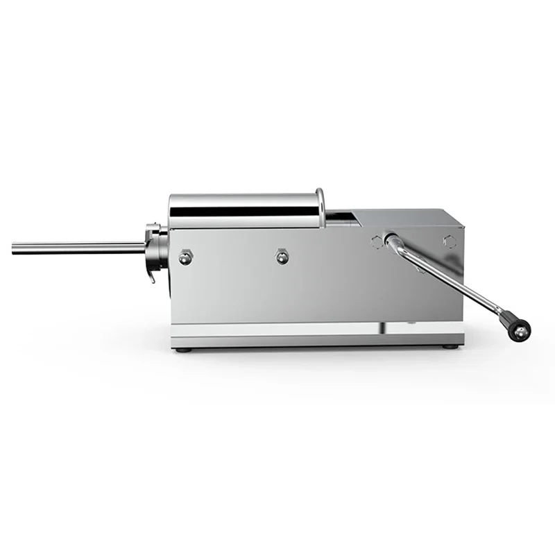 แนวนอน 3L สแตนเลสสตีลไส้กรอกไส้กรอกเครื่องใช้ในครัวเรือน HAND-cranked ไส้กรอกเครื่องไส้กรอกเครื่อง