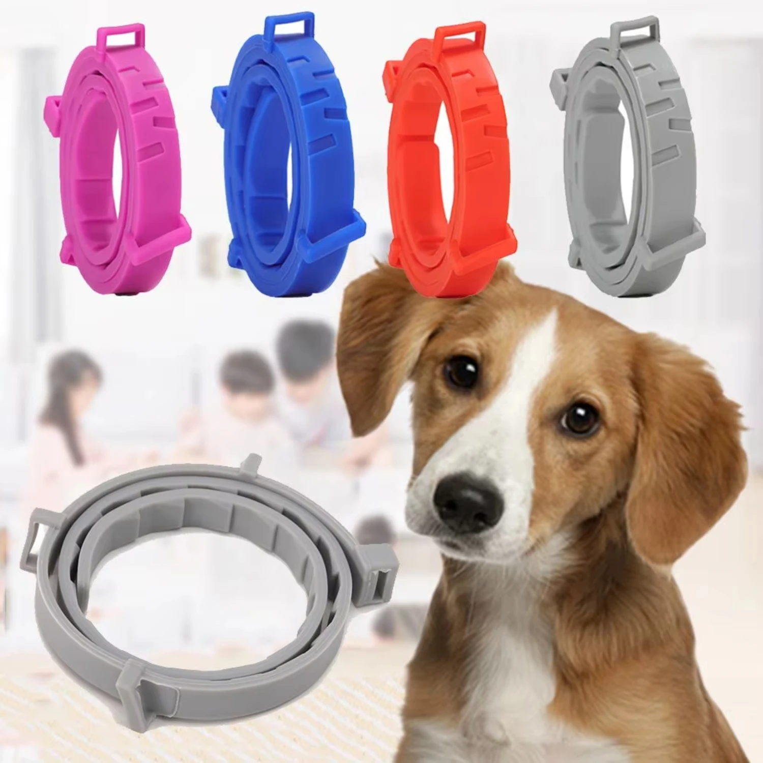 

One Size Fits 8 Month Prevention Repels Mosquitoes Adjustable Dogs Cats Flea and Tick Collar Flea and Tick Protection
