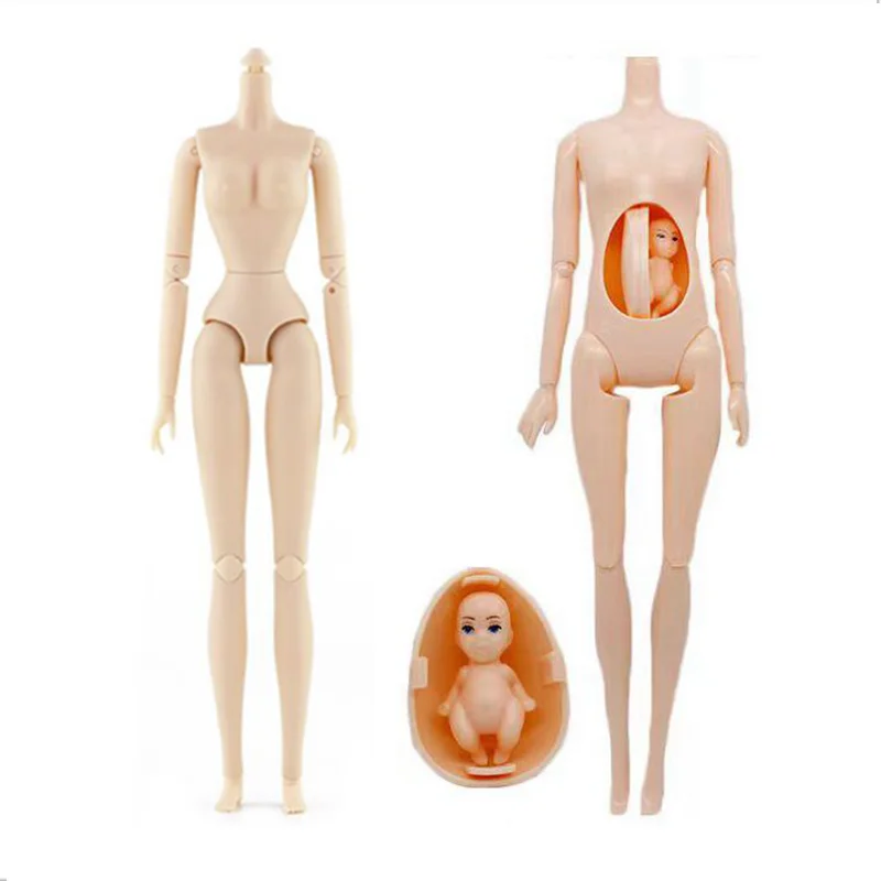 Doll Body 1/6 Female Teenager Dolls 14 Joint Movable Nude Naked Dollhouse Children Pretty Gifts For Barbie Kids Toys Accessories