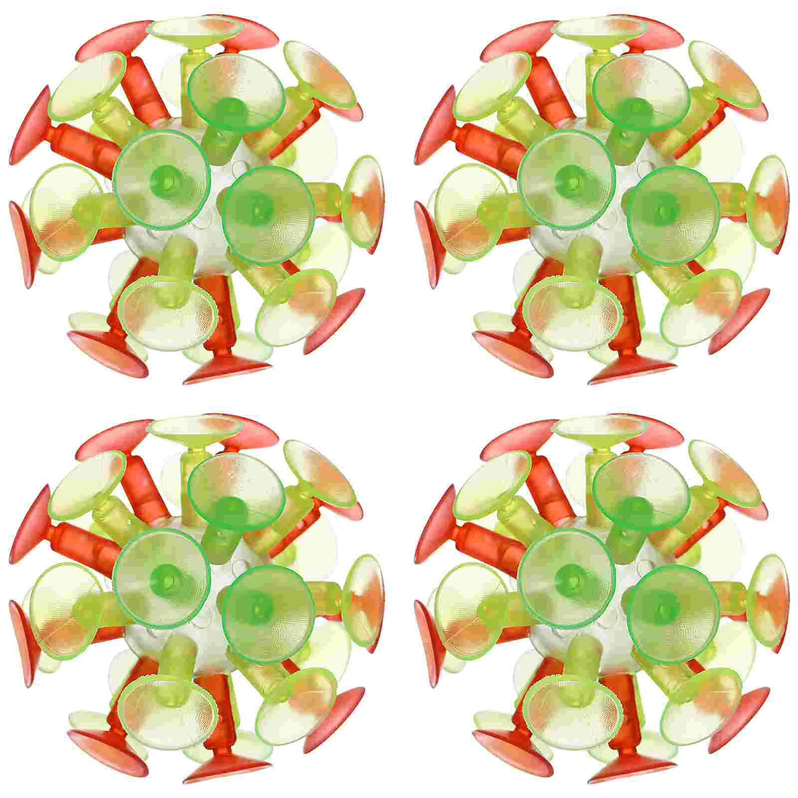 4 PCS Dartboards Suction Cup Toy Ball Party Favor for Baby Sticky Birthday Favors Sucker Sensory Balls