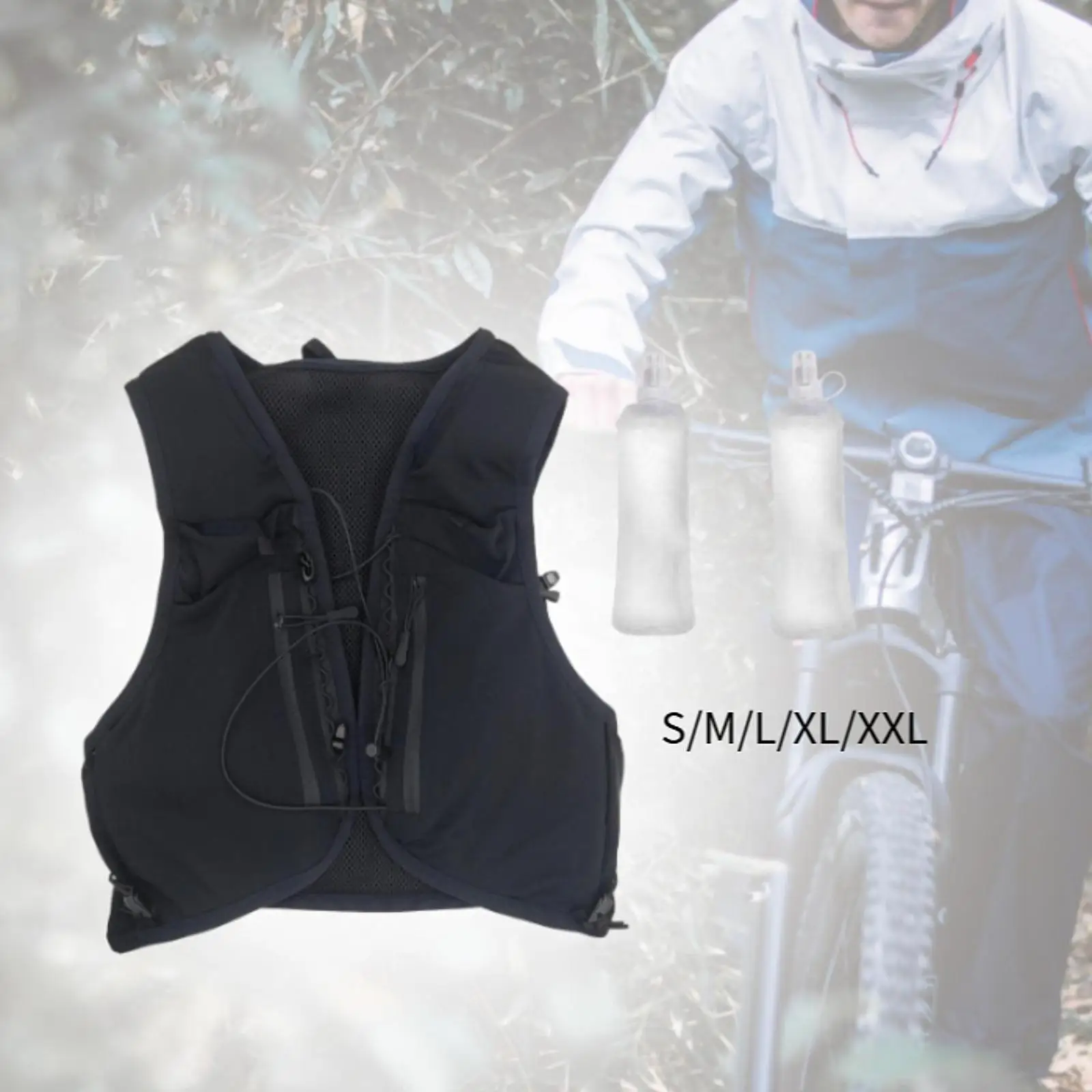 Hydration Vest Breathable Multi Pockets Outdoor Sport Bag Water Pack for Backpacking Cycling Mountaineering Climbing Trekking