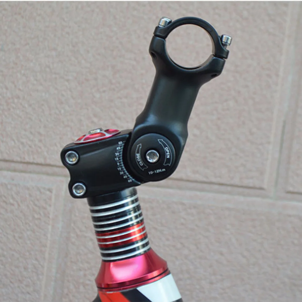 1Pcs Mountain Bike Stem Extender 31.8x90mm Aluminum Adjustable Handlebar Stem Riser Improve Riding Stability Relieve Waist