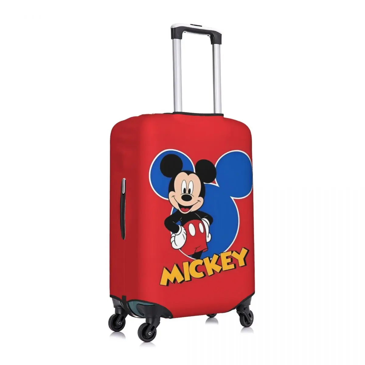 Cute Mickey Mouse Red Suitcase Cover Animal Print Useful Travel Protector Luggage Accesories Vacation