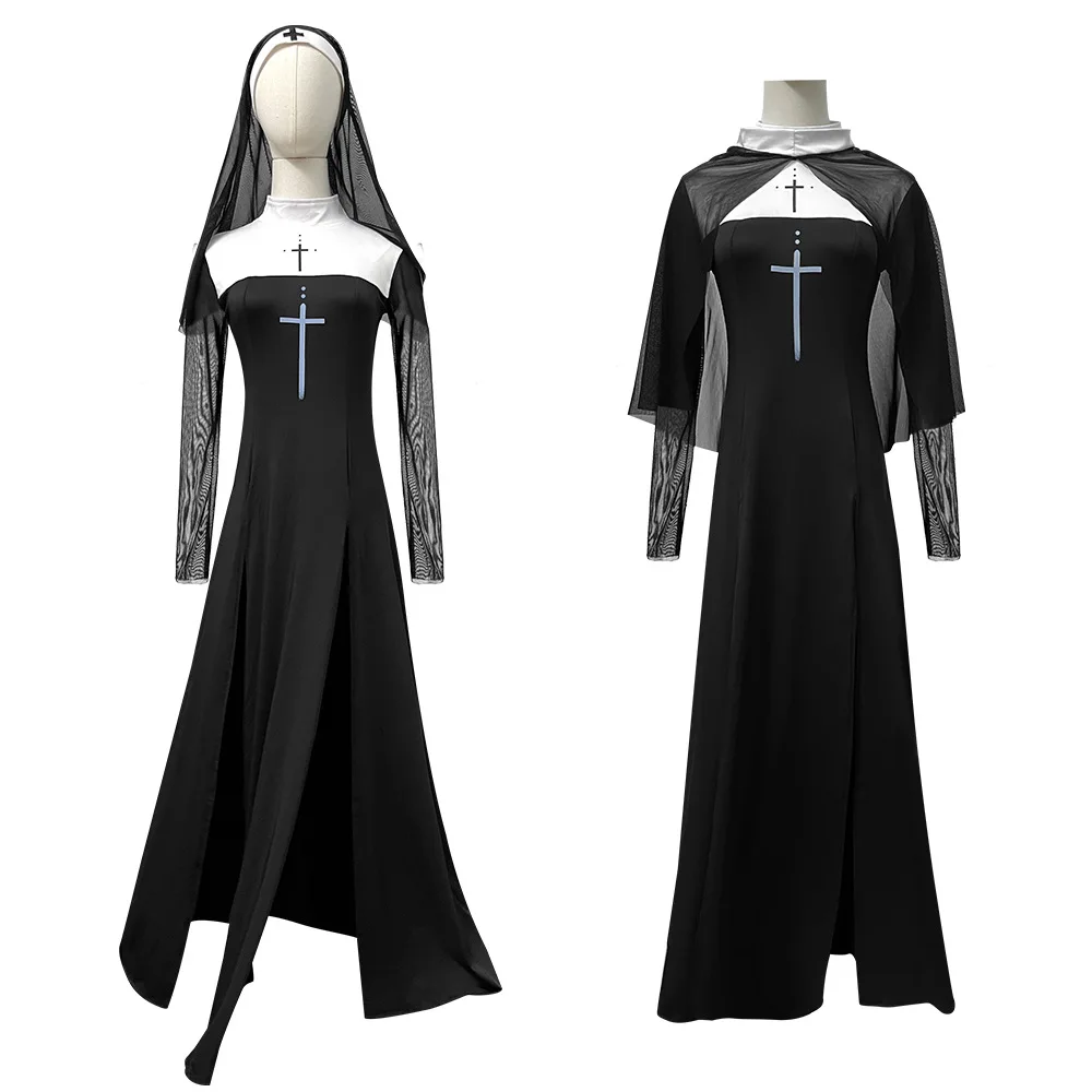 

Sexy Nun Costume Adult Carnival Performance Clothing Role-plang loween 2025 Sexy Monastery Habit Festival Par Outfit