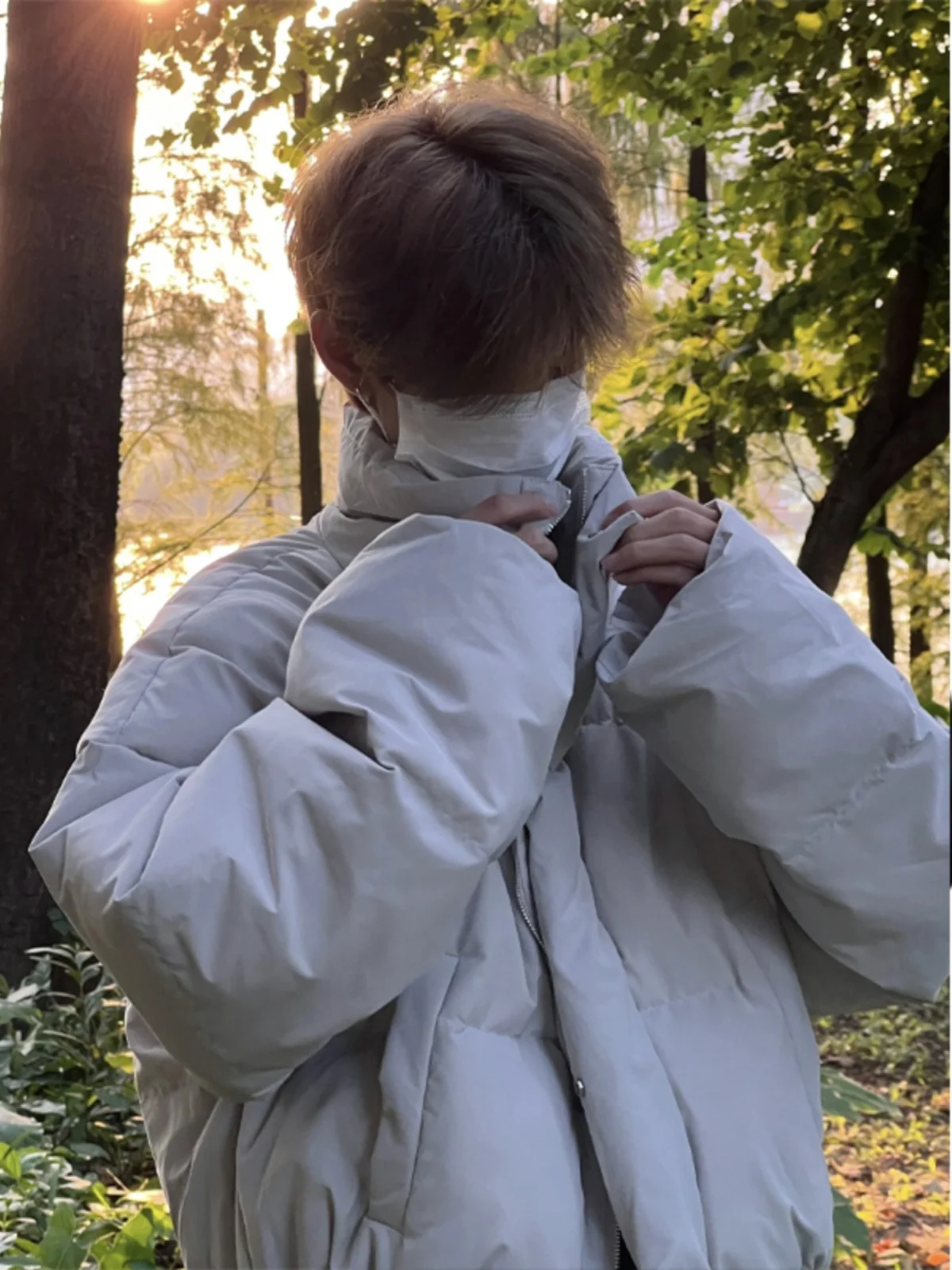 

ay ort Stand Collar Thiened Warm Cotton Jaet Men's Sle Cleanfit Cotton Coat Top Haome Cotton Outerwear