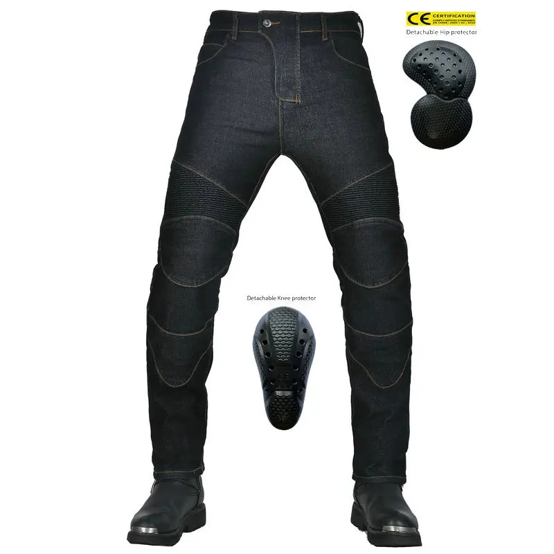Motorcycle Jeans Classic Hot-selling Men's Motorcycle Motobike Off-road Trousers High-waisted Riding Pants Anti-drop Motorcycle