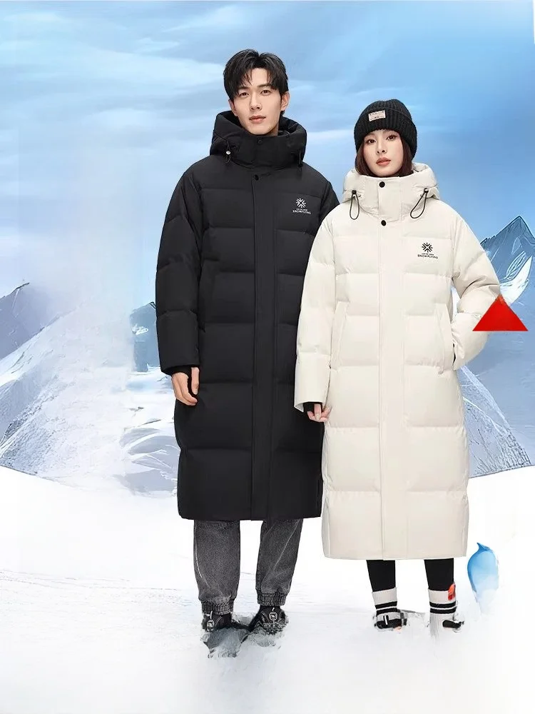 

Серия Snow ell: Утепленная куртка с высоким наполнителем из полиэфирного волокна, длинная пуховая куртка для мужчин и женщин, парная верхняя одежда