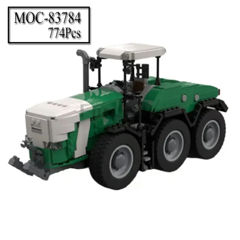 

New Casey Agricultural Tractor Truck MOC-83784 Model Create Kit Set Bargaining Brick Boy Boy Boy Birthday Gift Christmas Gift