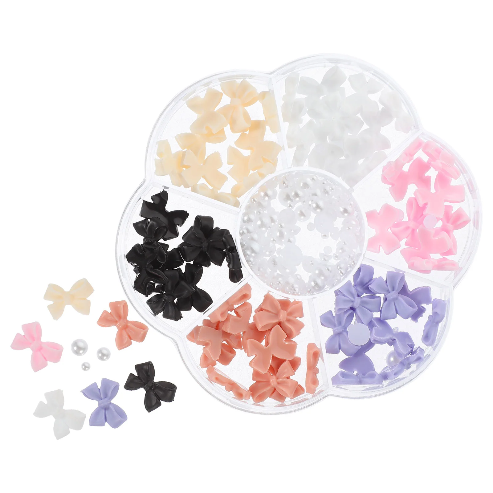 

Nail Accessories Charms Pearl Hair Pins Pearls Rose Gold Decor Decoration for Fake Nails Bow Tie