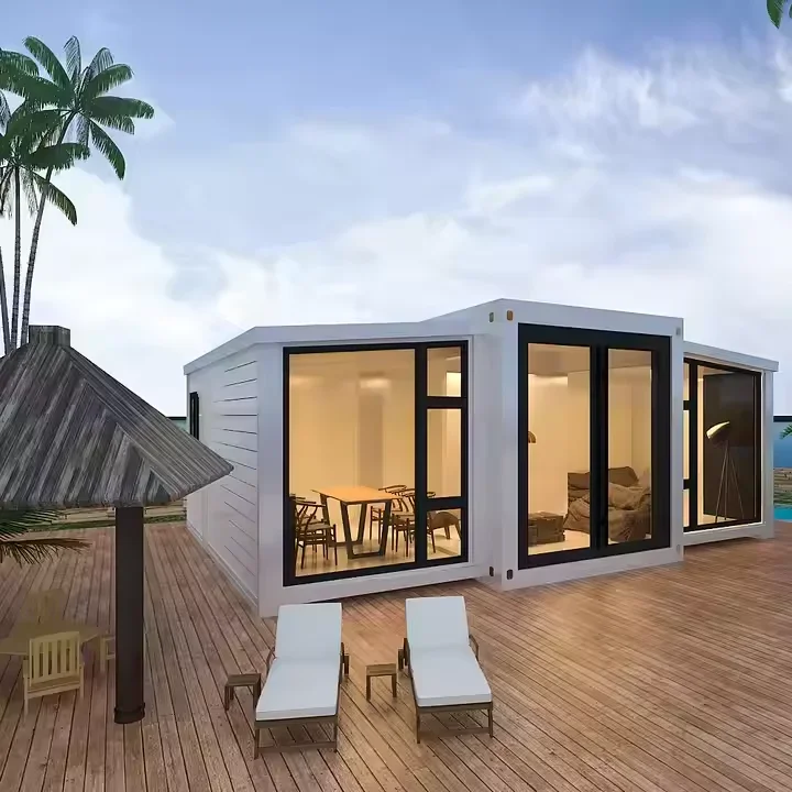 YG Factory Customized 2 Bedroom Mobile Modular Double Wing Expandable Folding Container House with Full Equipment