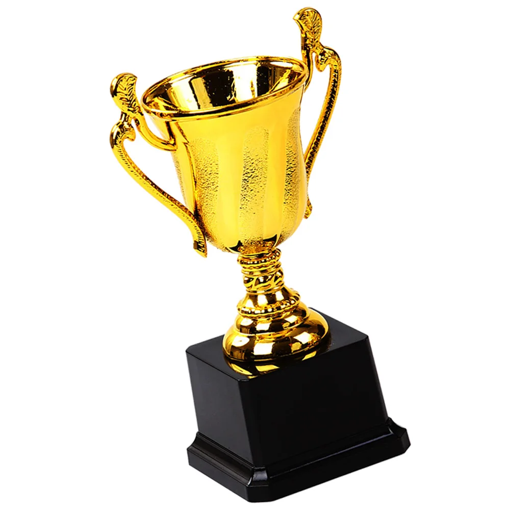 

Golden Trophy 16 Cm Mini Award Kids Party Gift Ceremony Plastic Cup Bright Friendly Commemorative Souvenir Team Sports