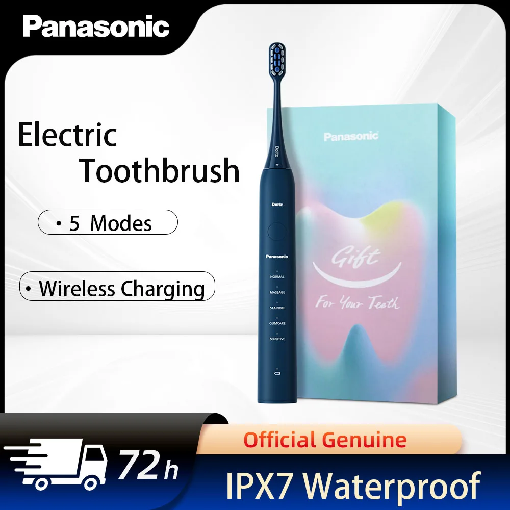 

Panasonic Electric Toothbrush 5 modes IPX7 waterproof body Wireless charging Imported bristles Home use