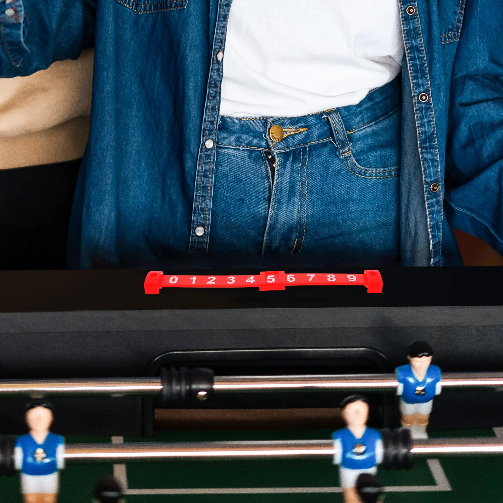 

2Pcs Foosball Score Counter 0-9 Table Football Scoring Device Stylish Scorekeeper for Table Soccer Game Multipurpose Desktop