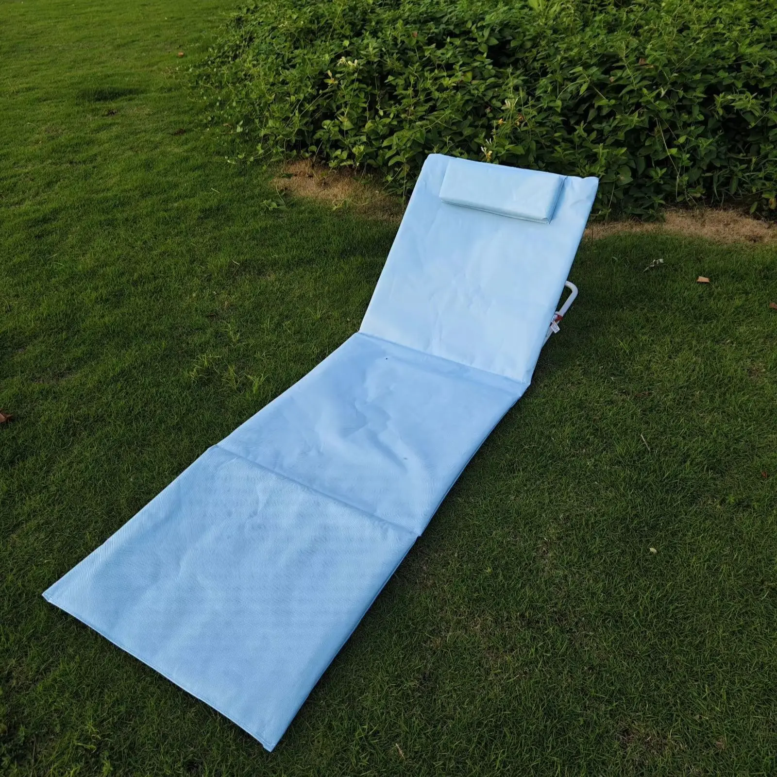 

Outdoor leisure portable adjustable beach mat - single person lightweight and foldable camping beach mat folding recliner