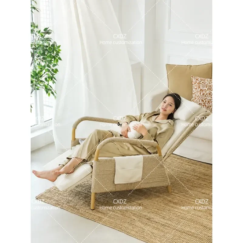 Cloud Lounge Chair Balcony Home Leisure Lazy Sofa Siesta Backrest Outdoor Rattan Chair