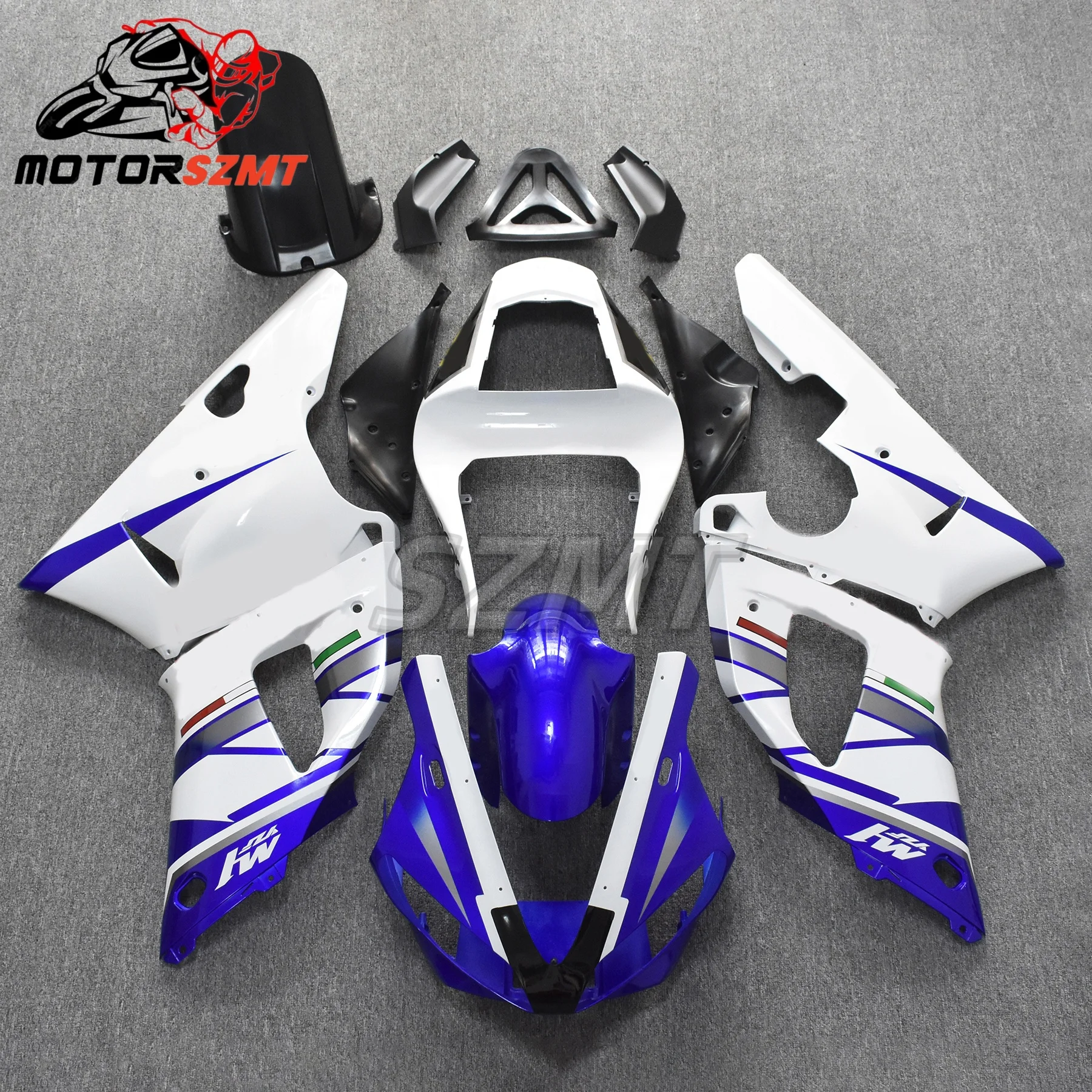 

Motorcycle Fairing Kit for Yamaha R1 00-01 YZF1000 2000 2001 Fairing Blue White