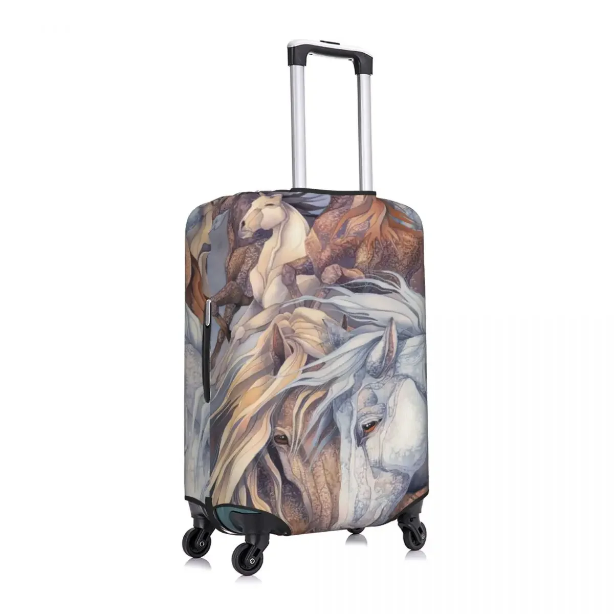 Horses Print Luggage Protective Dust Covers Elastic Waterproof 18-32inch Suitcase Cover Travel Accessories