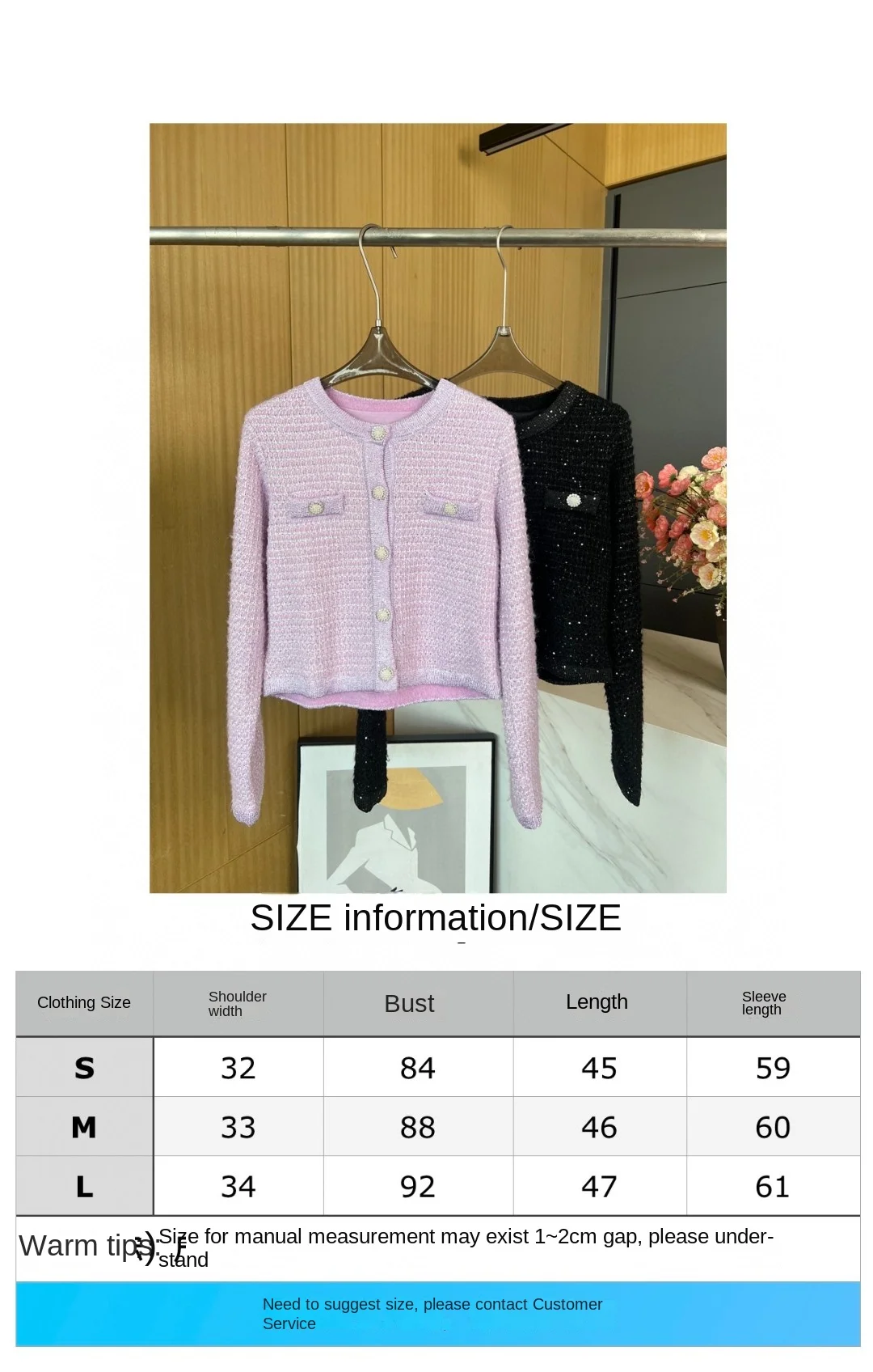 2024 Winter Neue frauen Kleidung Wasser diamant schnalle temperament kurze strickjacke jacke 1021