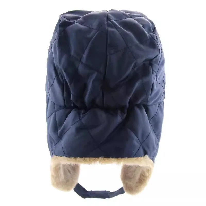 겨울 솔리드 어린이 모자 소년을위한 따뜻한 플러시 Ushanka 모자 소녀 Windproof 귀 플랩 머프 소프트 키즈 스키 모자