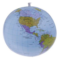 40 Cm Inflatable World Globe Teach Education Geography Map Toy Kid Beach Ball Geography Toy Nice Educational Toys for Students