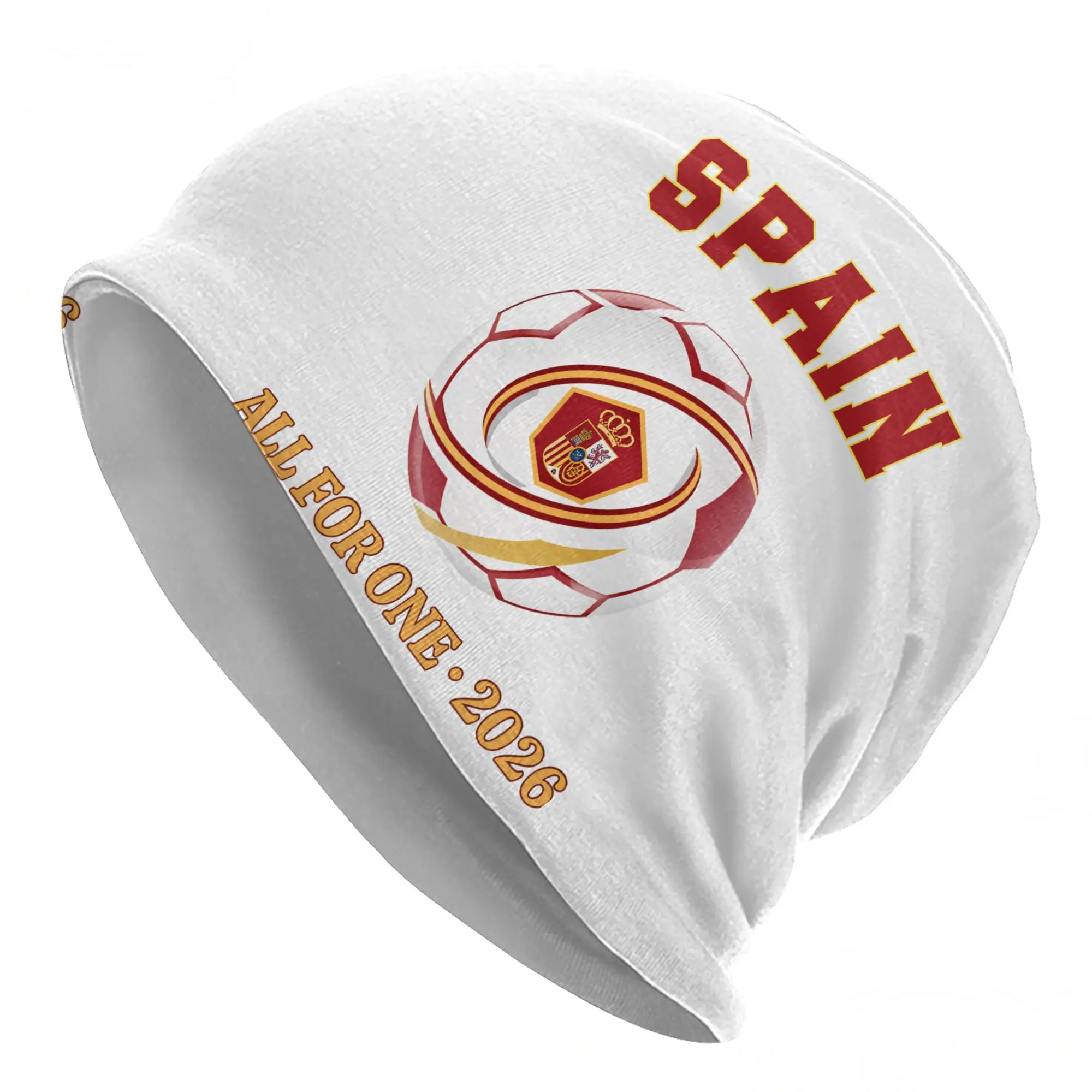 Spain Bonnet Hats Fashion Outdoor Football Soccer 2026 Skullies Beanies Hats Unisex Warm Head Wrap Cap