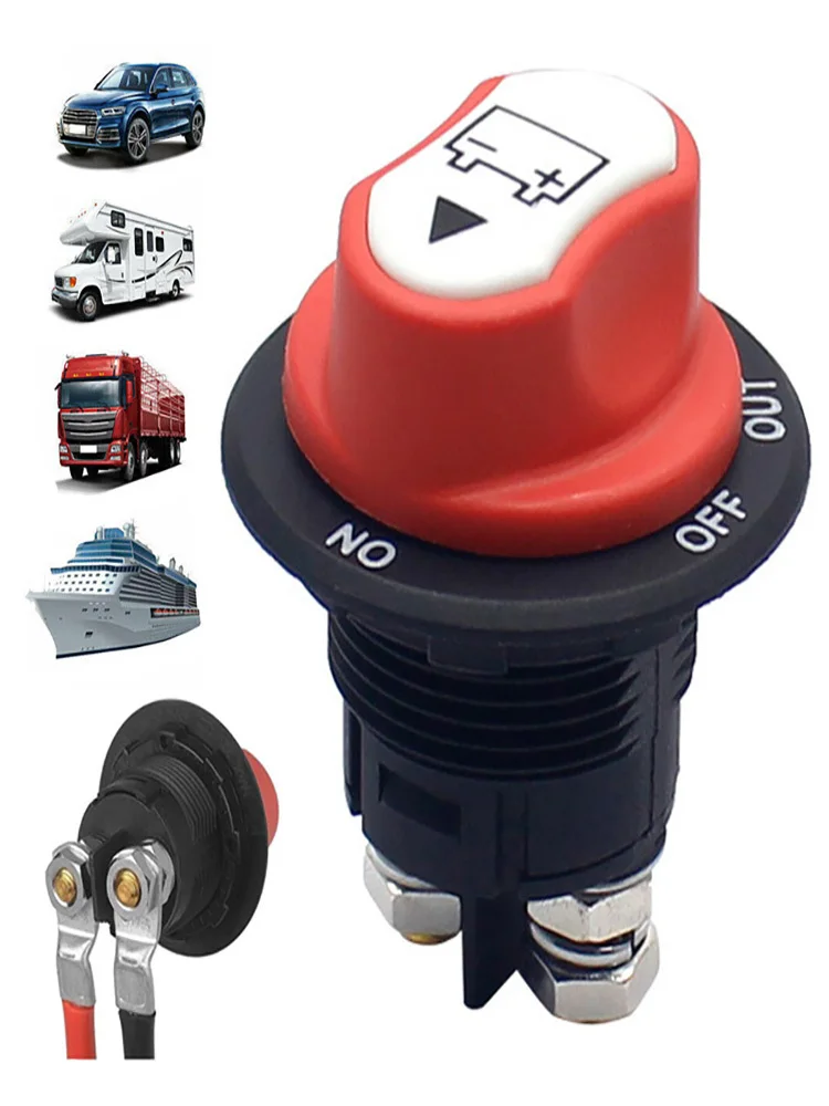 

100A Car Battery Race Rally Switch 12V-32V Battery Disconnector Isolator Cut Off Switch KitFor RV Motorcycle Truck Boat
