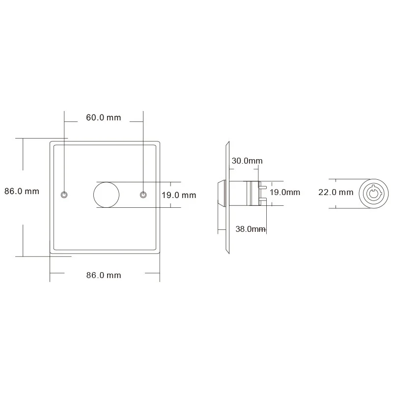 Imagem -03 - Saikiot-exit Switch com Chave Botão Controle de Acesso Elétrico Aço Inoxidável