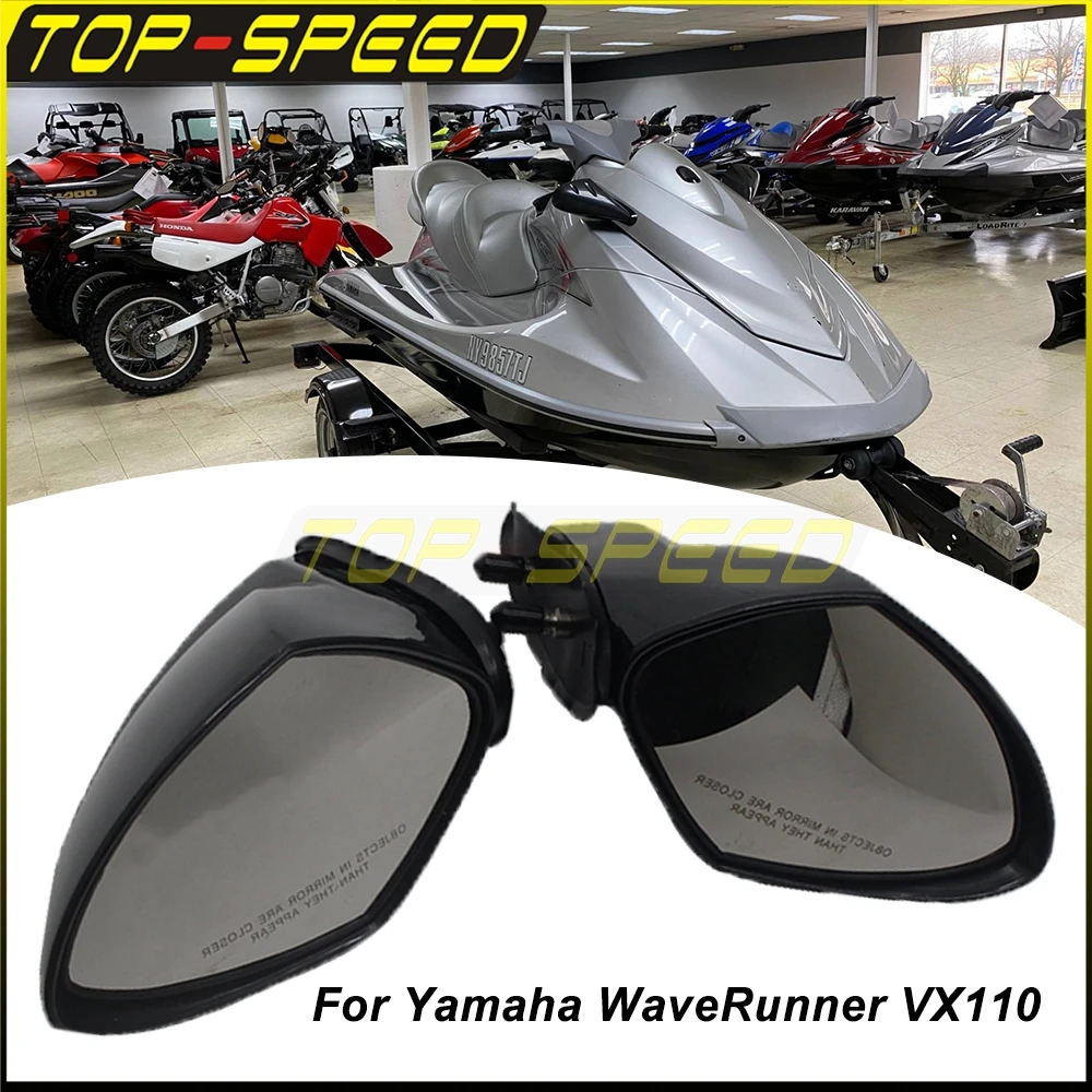 Motorboat Accessories ABS Rearview Mirror Side Rear View Mirrors Custom For Yamaha WaveRunner VX110 EX R Deluxe Sport Cruiser