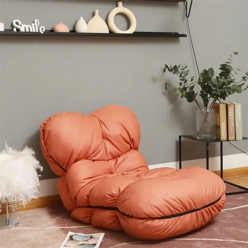 

Nordic Lazy Sofa Tatami Reclining Single Backrest Chair for Sleeping, Dormitory, Small Apartment, Living Room & Bedroom, Fold