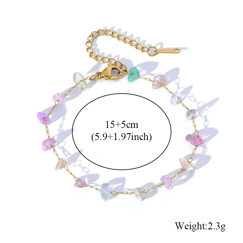 EILIECK 316L Edelstahl Rosa Kristall Zirkon Halskette Armband Set für Damen Trendige Halskette Wasserdichter Schmuck Damengeschenk – Detail 9