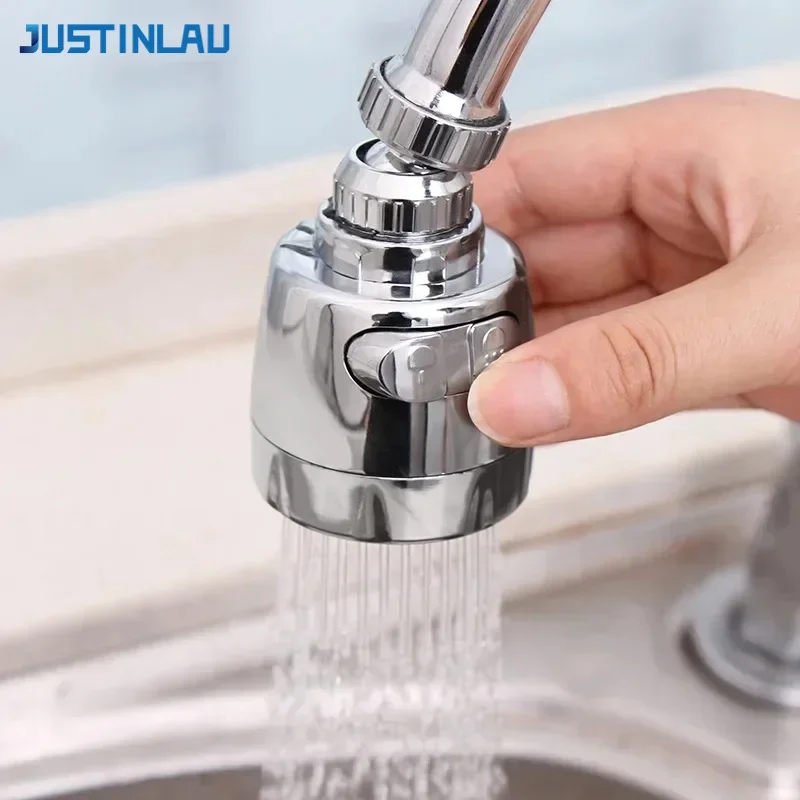 

JUSTINLAU Faucet Extender Sink Filter Water Bubble Anti-Splash Filter Nozzle Adjustment Rotating Tap Kitchen Bathroom Supplies