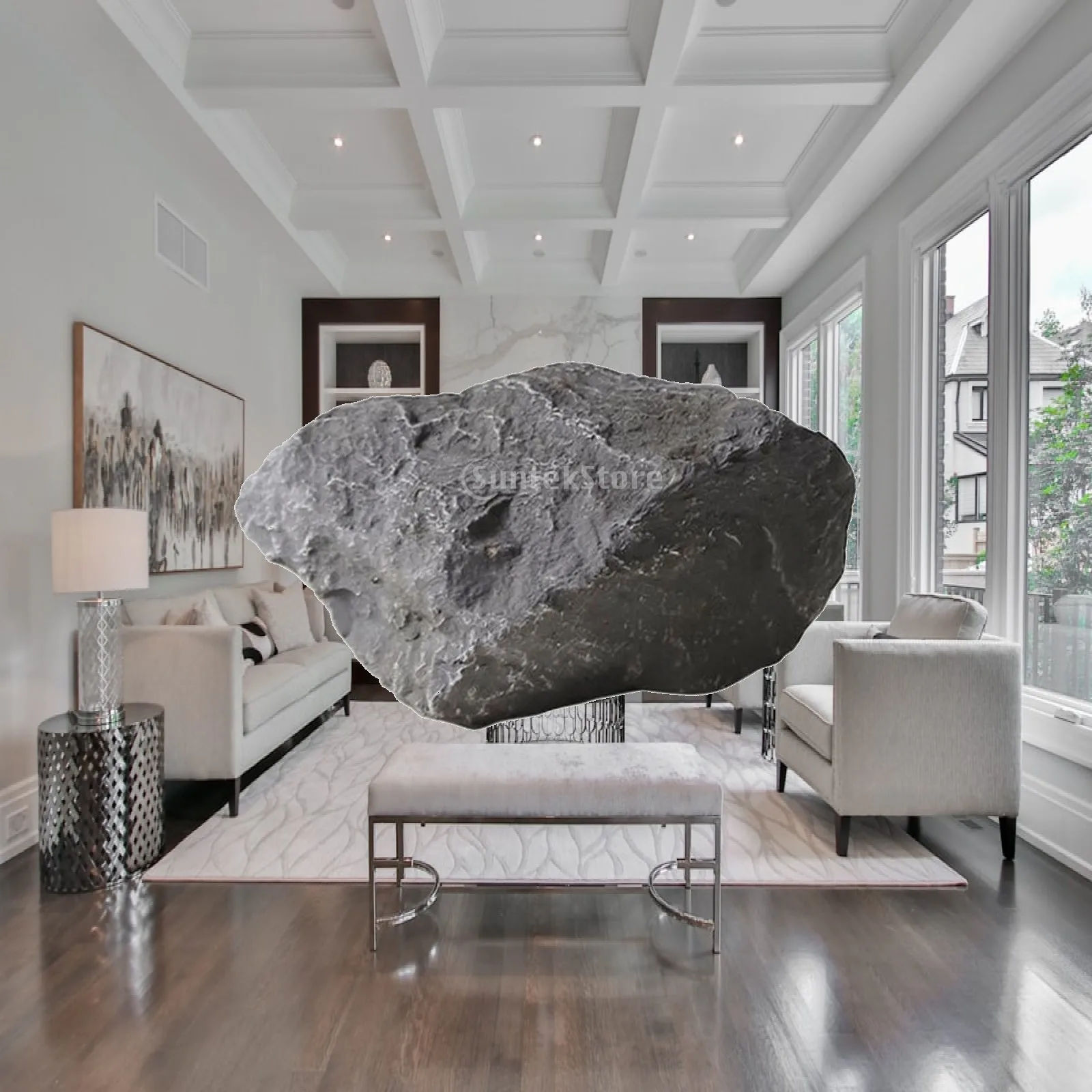 Artificial Decorative Stone for Window Display Weathered Bolder Look Landscape Rock Prop Photography Accessory