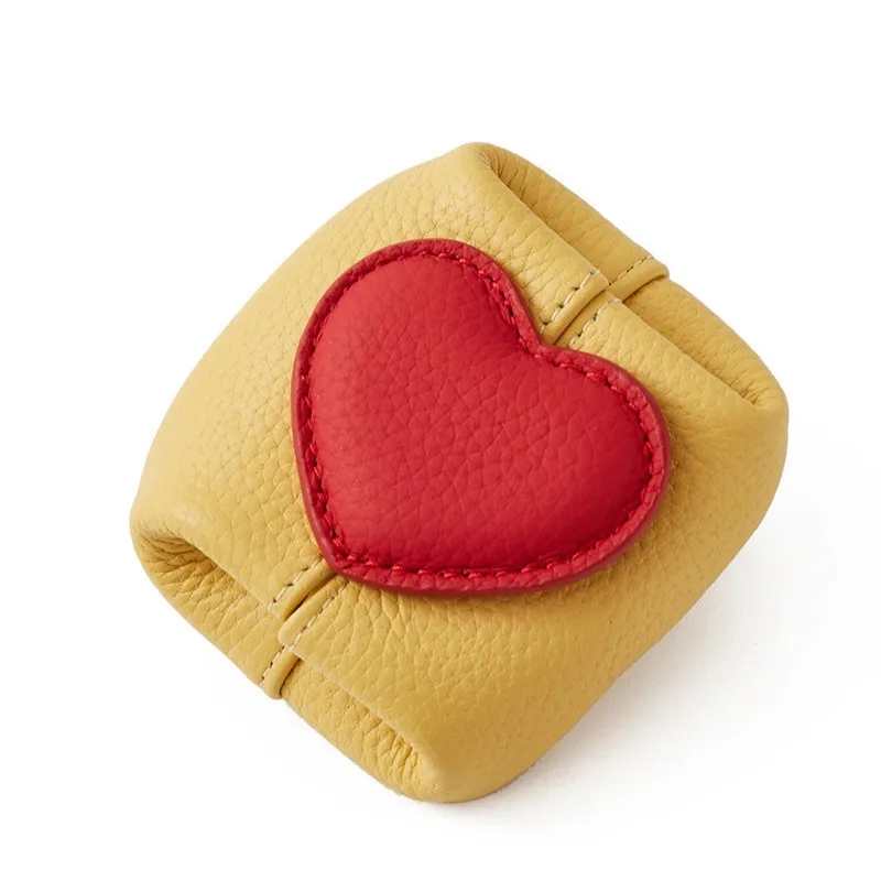 Love Coin Small Wallet - Cute Color-Contrasting Portable Change Pouch - Small Wallet Jewelry Case