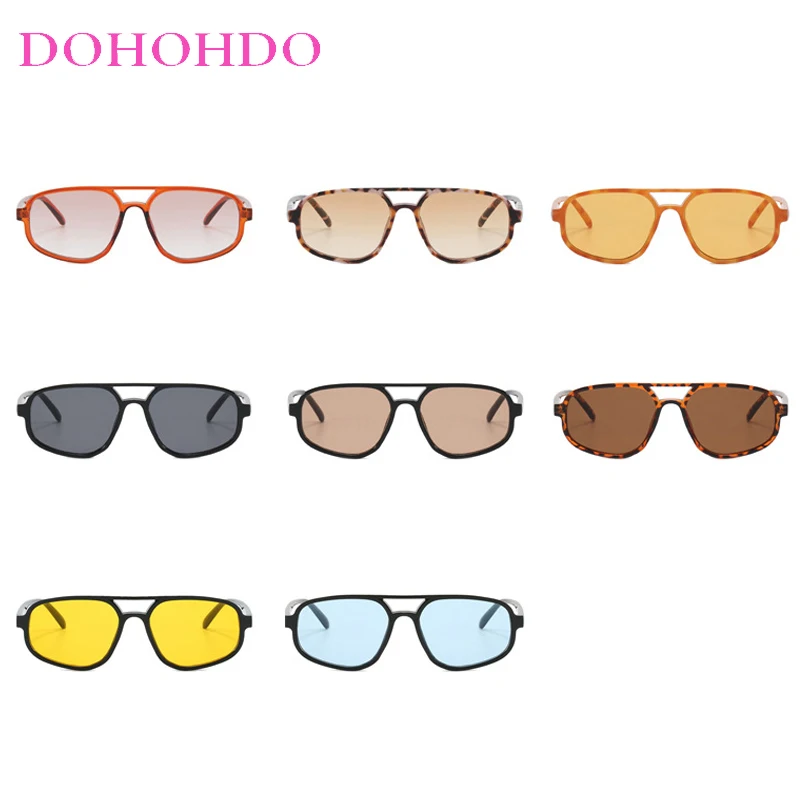 Vintage Double Bridges Pilot Sunglasses Women Men Luxury Brand Design Eyewear Female New Fashion Sun Glasses Unisex UV400 Lentes