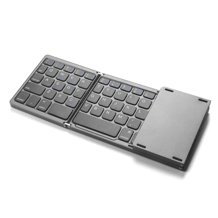 Imagem -06 - Três Vias Dobrável Teclado Bluetooth sem Fio Portátil para o Telefone Celular Tablet Samsung Huawei Apple