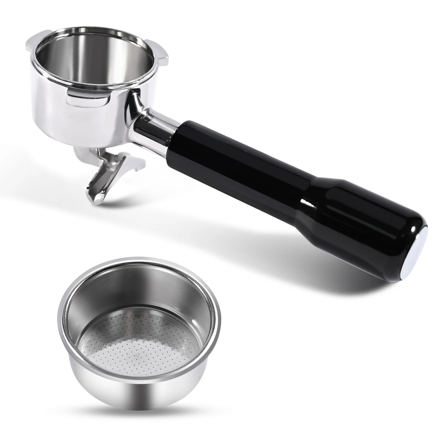 54mm Koffie Dubbele Uitloop Filterhouder Naakt Voor Breville Sage 870 878 879 Filtermand Espressomachine Accessoire Barista Tool - afbeelding 2