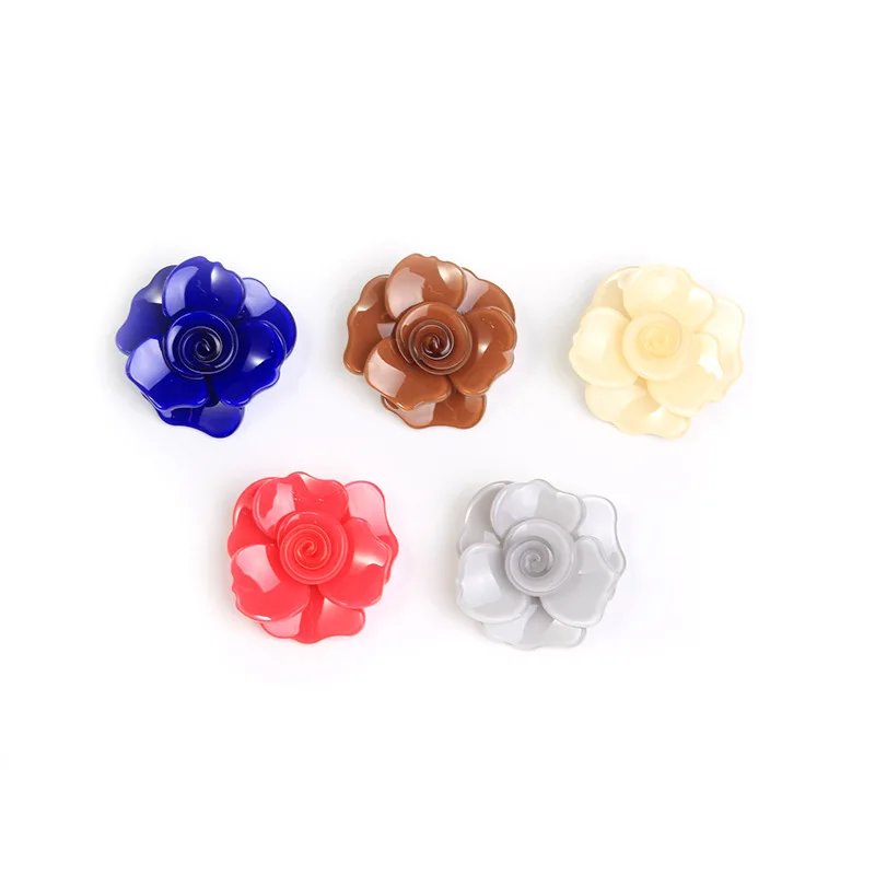 DIY accessories New acrylic fritillary style handmade flower brooch, retro versatile light luxury women's accessories corsage ba