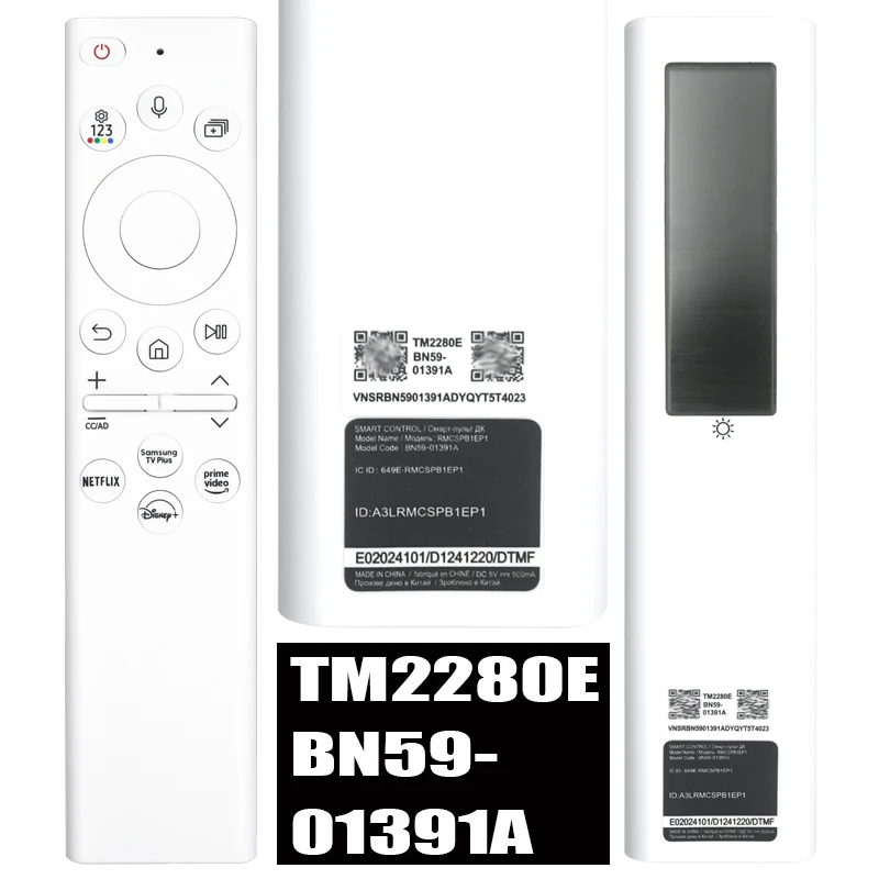 TM2280E TM2360E BN59-01391A 01357C/E/J 01385B/D 01432E/J Solar Remote Control for Samsung TVs 2021 2023 4/8K Neo QLED HDR