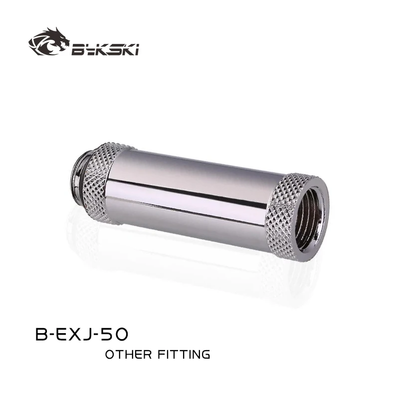 

BYKSKI B-EXJ-50 G1/4 дюйма (удлинение 50 мм), интерфейсная резьба с внутренней и наружной резьбой, прямое стыковочное седло, трубка от M до F, удлиненный фитинг 50 мм
