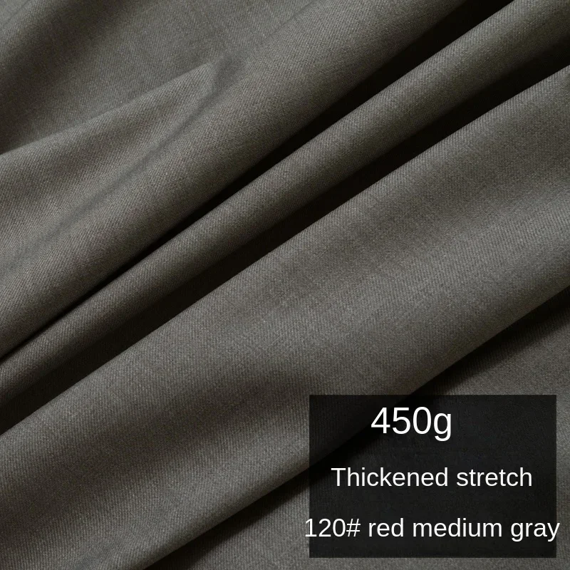 Elastic TR Blended Fabric Work Attire Business Suit Pants Wrap Skirt Cloth for Dress Diy Apparel Sewing Material By The Meter