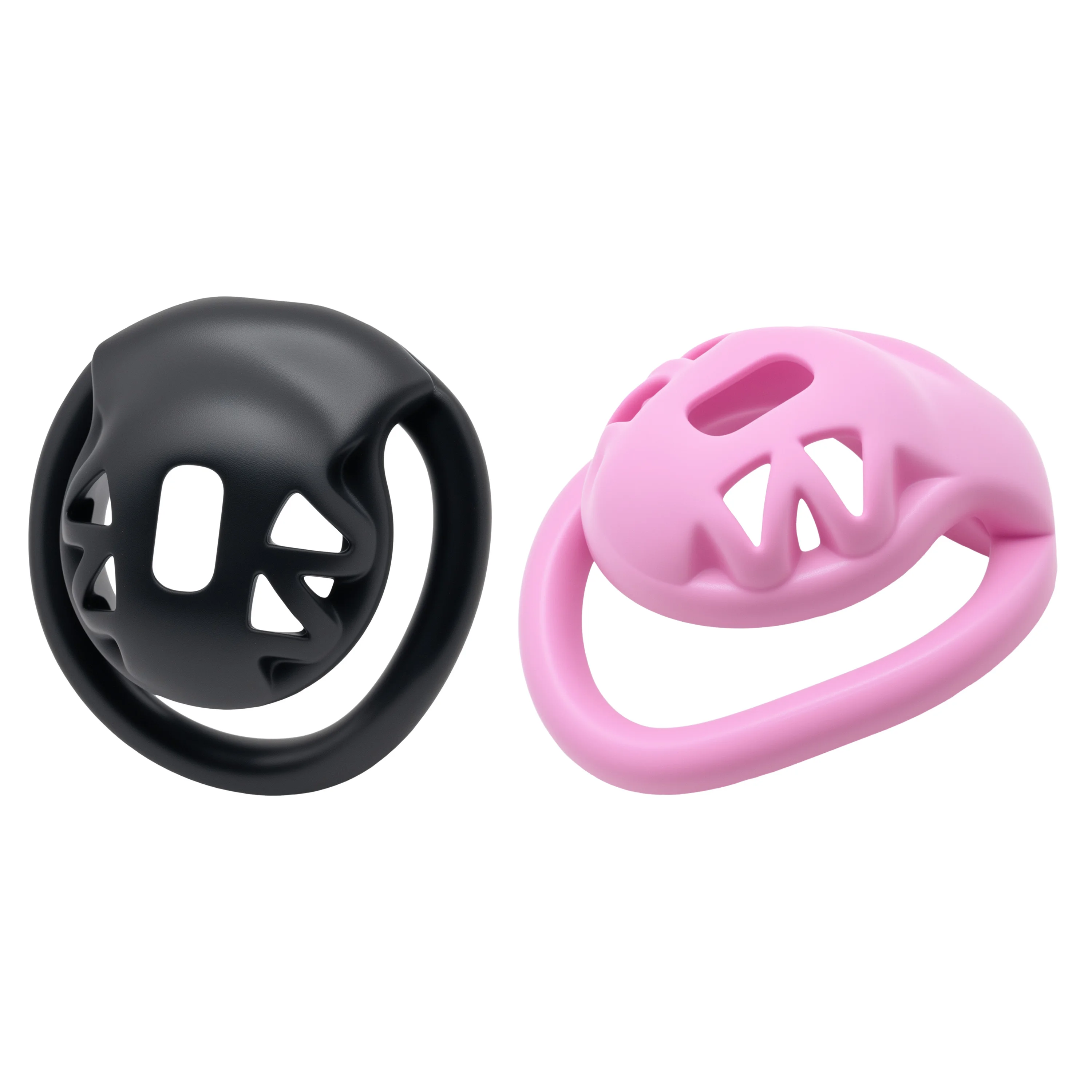 قفص العفة ذو الغطاء المجوف مع قفل مدمج - ضبط النفس الأعضاء التناسلية للذكور للتنصب SM ولعبة الرقيق الذكور BDSM #6