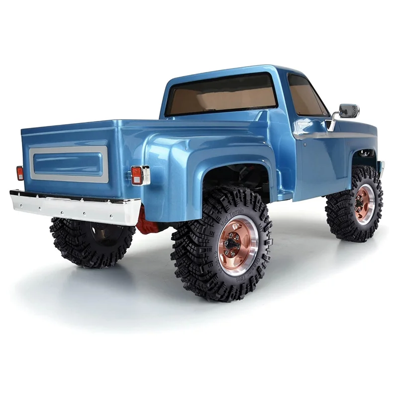 

AS96-4Pcs 98Mm Metal 1.9Inch Beadlock Wheel Rim Rubber Tire Set For 1/10 RC Crawler Car TRX4 D90 Axial SCX10 II III