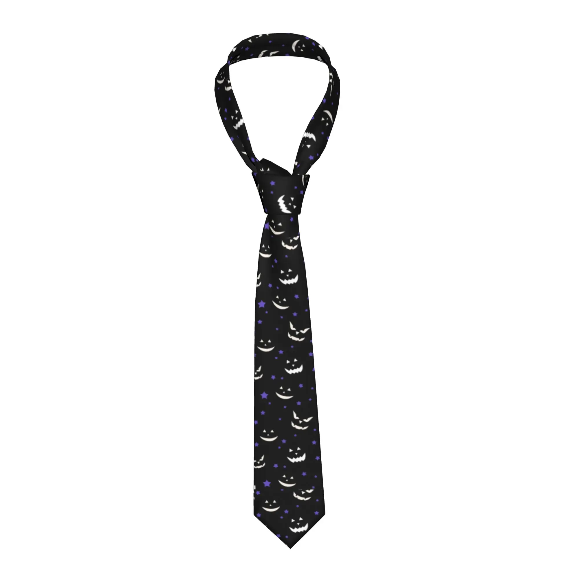 Horror Pumpkin Bat Halloween Neckties Men Women 8 cm  Neck Ties for Men Casual Classic Accessories Gravatas Wedding Accessories